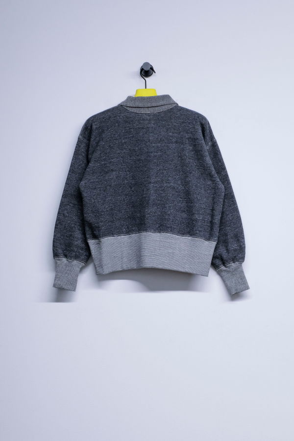 Taiga Takahashi Lot.607 Cotton Sweat Coat - Heather Grey