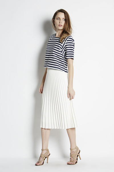 JOA Nautical Stripe Crop Top JOA Nautical Stripe Crop Top
