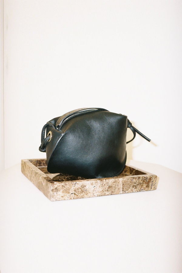 Overall Office Shell Clutch - Black