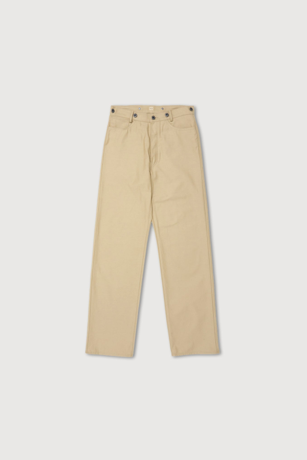 Taiga Takahashi Lot.225 Buckle-Backed Trousers C.1930s - Beige