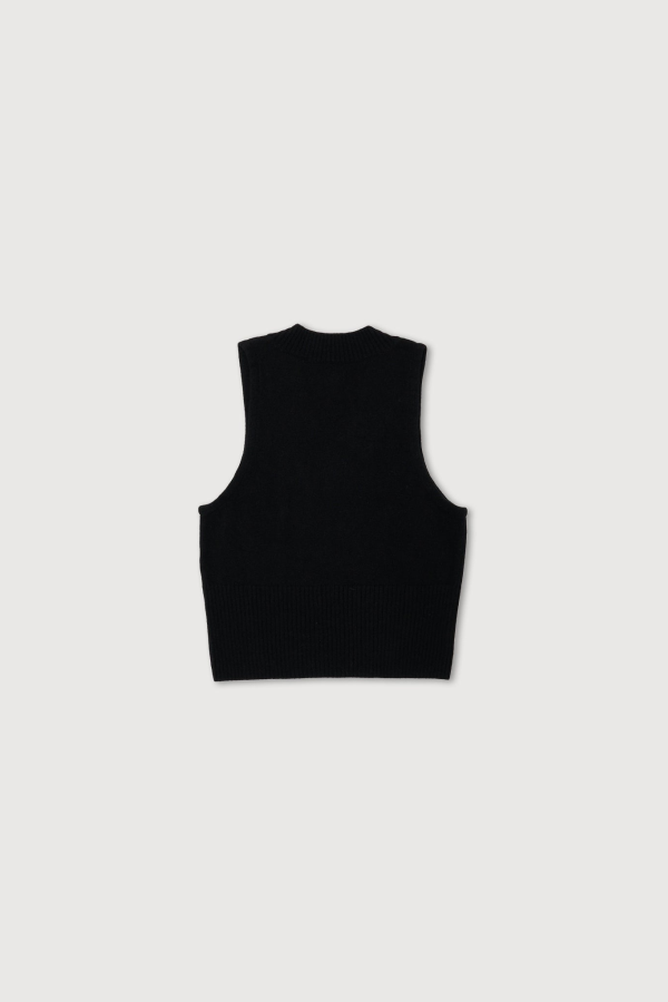 Taiga Takahashi Lot.520 Varsity Letterman Vest - Black