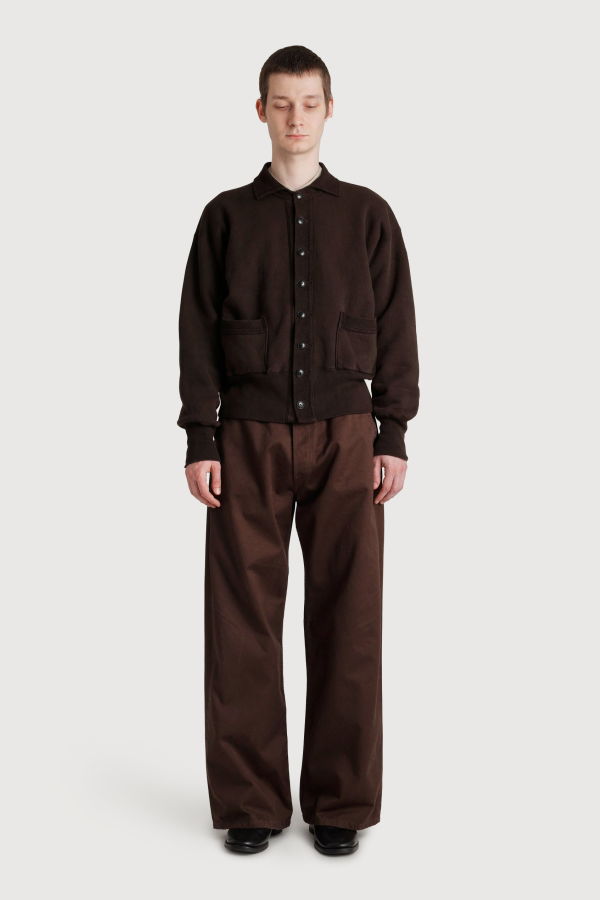 Taiga Takahashi Lot.607 Sweat Coat - Mud Dyed Brown