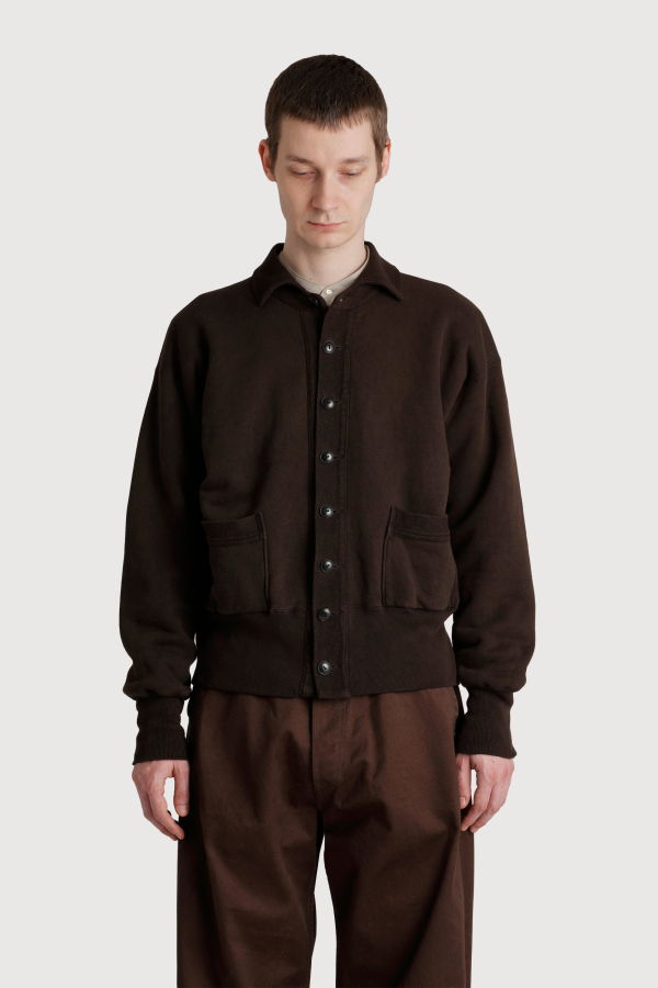 Taiga Takahashi Lot.607 Sweat Coat - Mud Dyed Brown