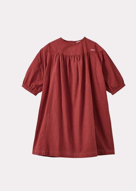 KIDS Caramel Ginger Girl's Dress - White/Navy Check | Garmentory