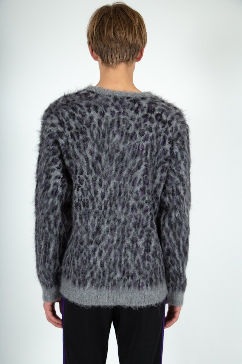 Needles Mohair Sweater - Leopard Grey | Garmentory