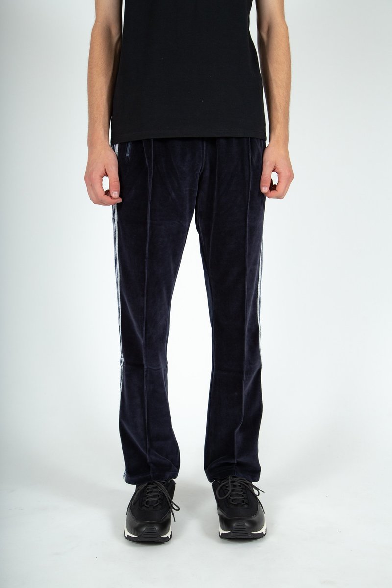Needles Narrow Velour Track Pant - Navy | Garmentory