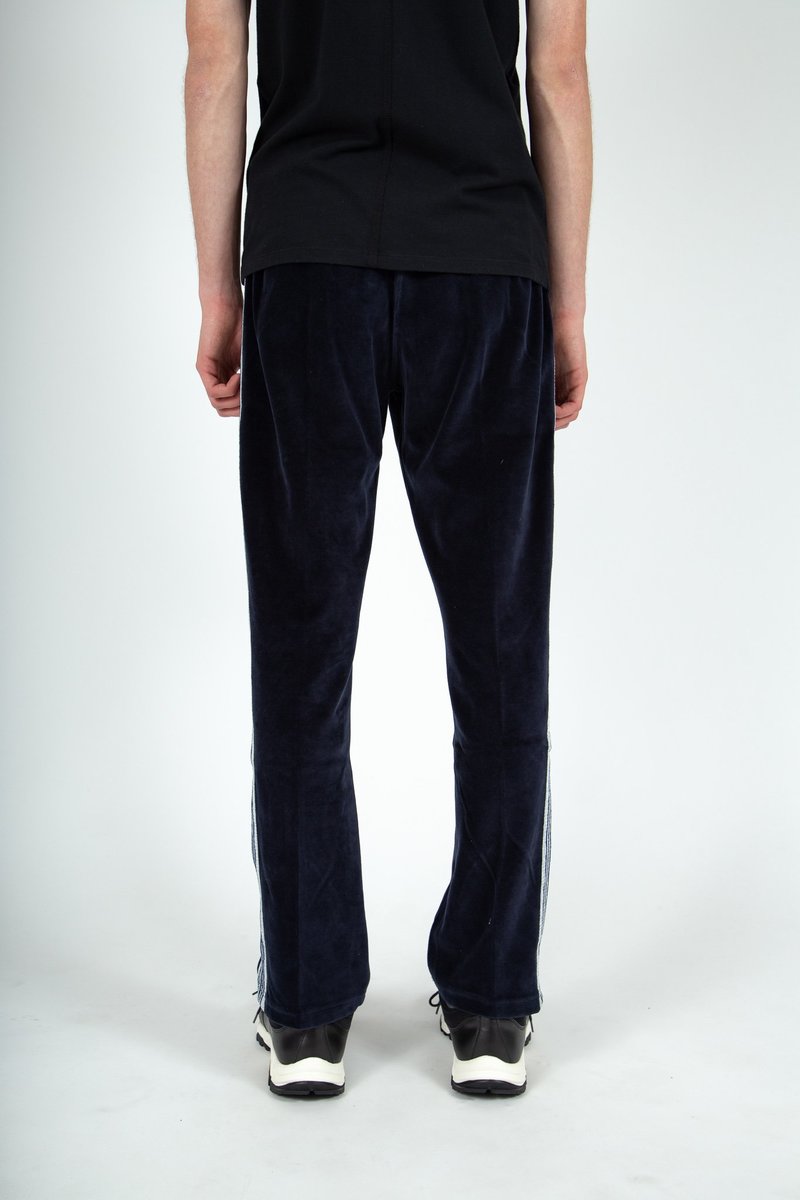 Needles Narrow Velour Track Pant - Navy | Garmentory