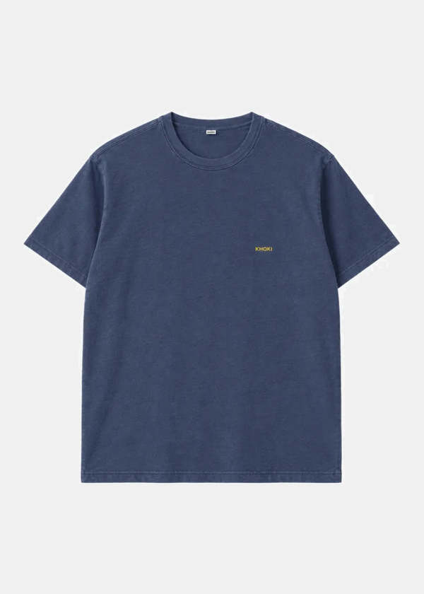 KHOKI Printed Cotton T-Shirt - Charcoal | Garmentory
