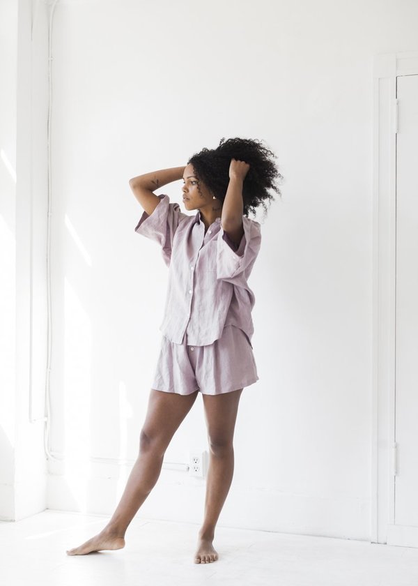 Deiji Studios The 03 Sleepwear Set - Lilac Deiji Studios The 03 Sleepwear Set - Lilac