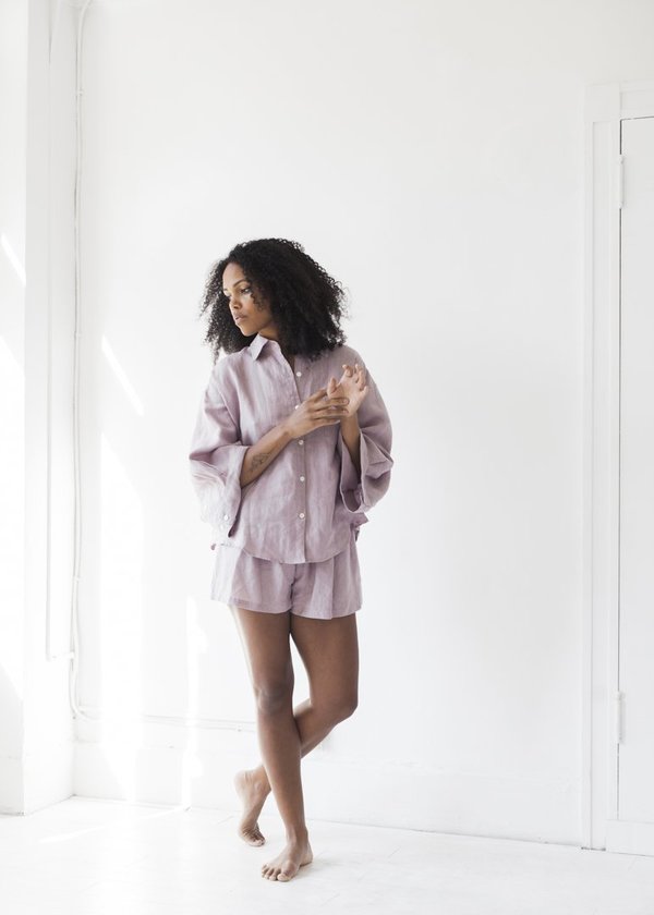 Deiji Studios The 03 Sleepwear Set - Lilac Deiji Studios The 03 Sleepwear Set - Lilac