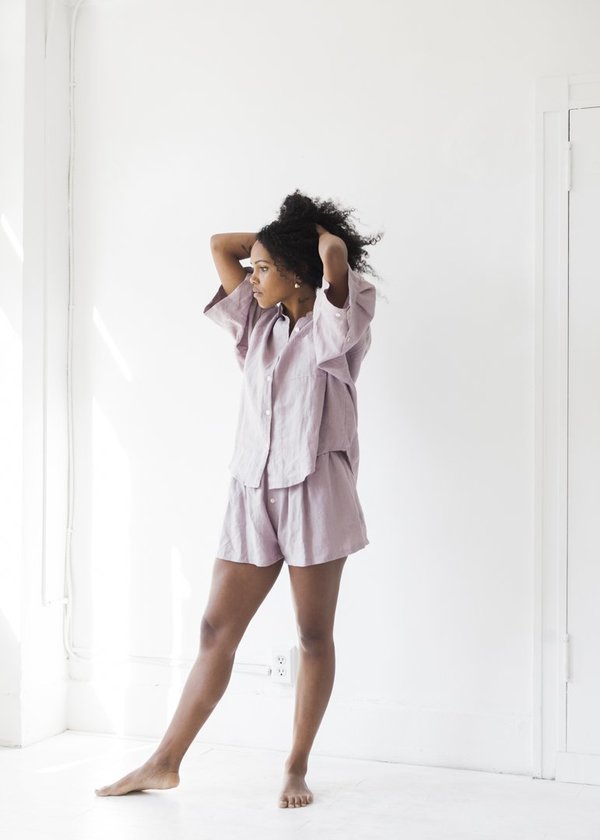 Deiji Studios The 03 Sleepwear Set - Lilac Deiji Studios The 03 Sleepwear Set - Lilac