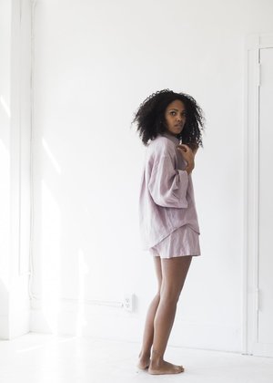 Deiji Studios The 03 Sleepwear Set - Lilac Deiji Studios The 03 Sleepwear Set - Lilac