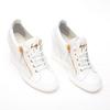 GIUSEPPE ZANOTTI Lorenz Zip-Front Wedge Sneaker - White - Thumbnail 5
