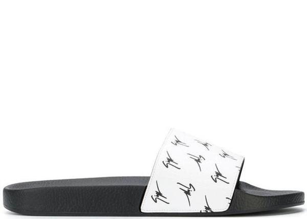 Giuseppe Zanotti Logo Slides - White | Garmentory