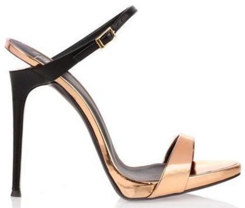 Giuseppe Zanotti Metallic Sandal - Rose Gold