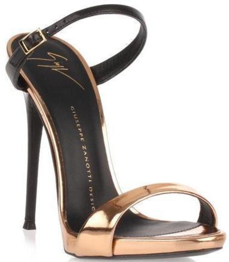 Giuseppe Zanotti Metallic Sandal - Rose Gold