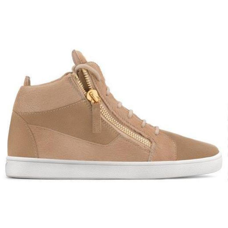 Giuseppe Zanotti Jamie High-Top Sneaker - Beige Giuseppe Zanotti Jamie High-Top Sneaker - Beige