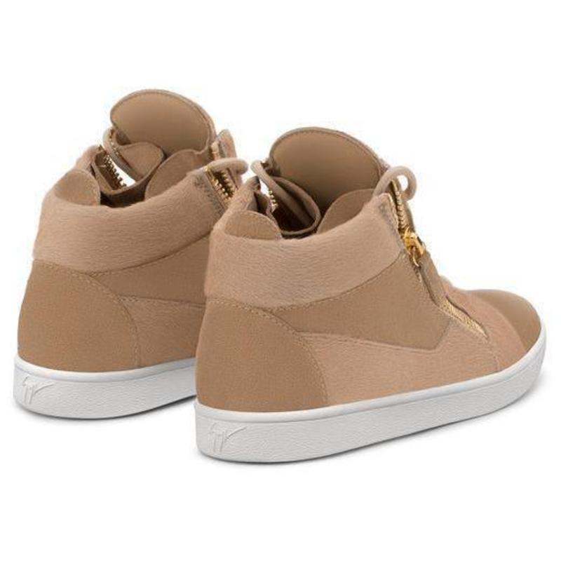 Giuseppe Zanotti Jamie High-Top Sneaker - Beige Giuseppe Zanotti Jamie High-Top Sneaker - Beige