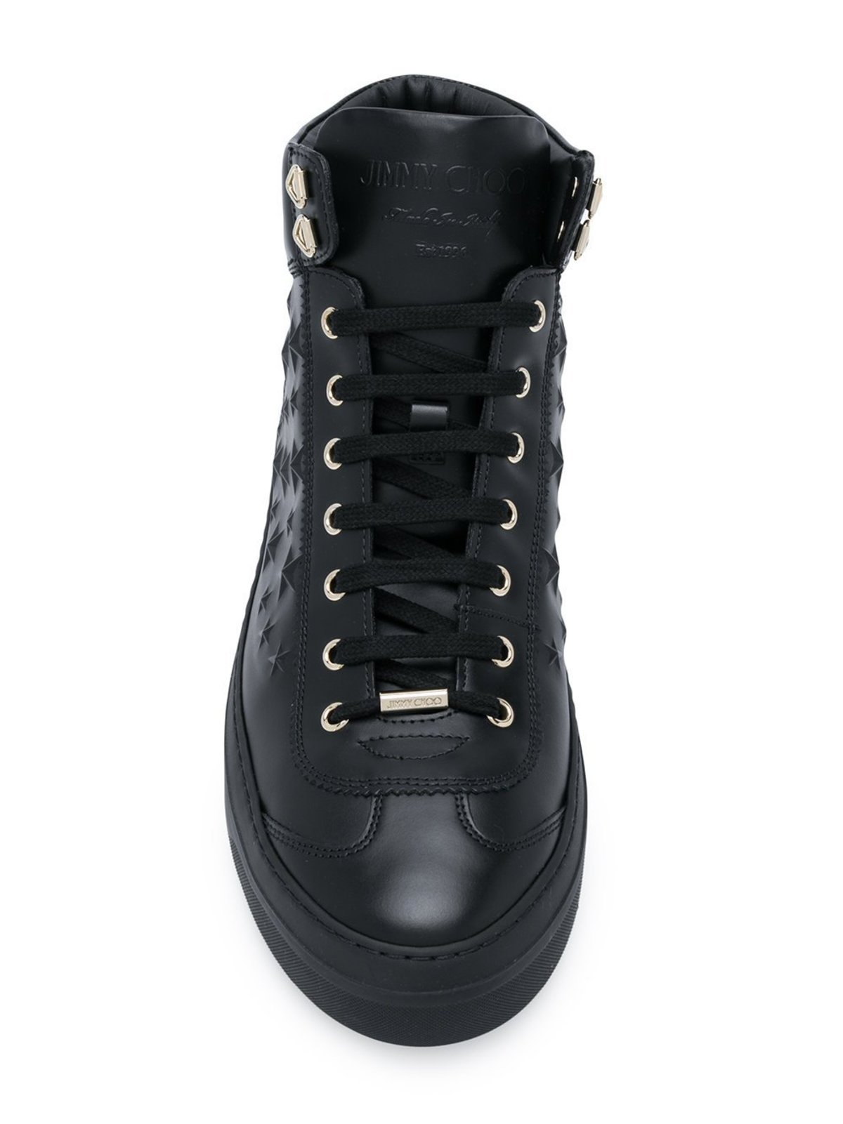 Jimmy Choo Argyle High Top Sport Calf Trainer - Black