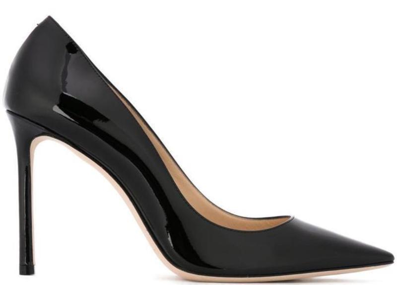 Jimmy Choo Romy 100 Pumps - Black | Garmentory