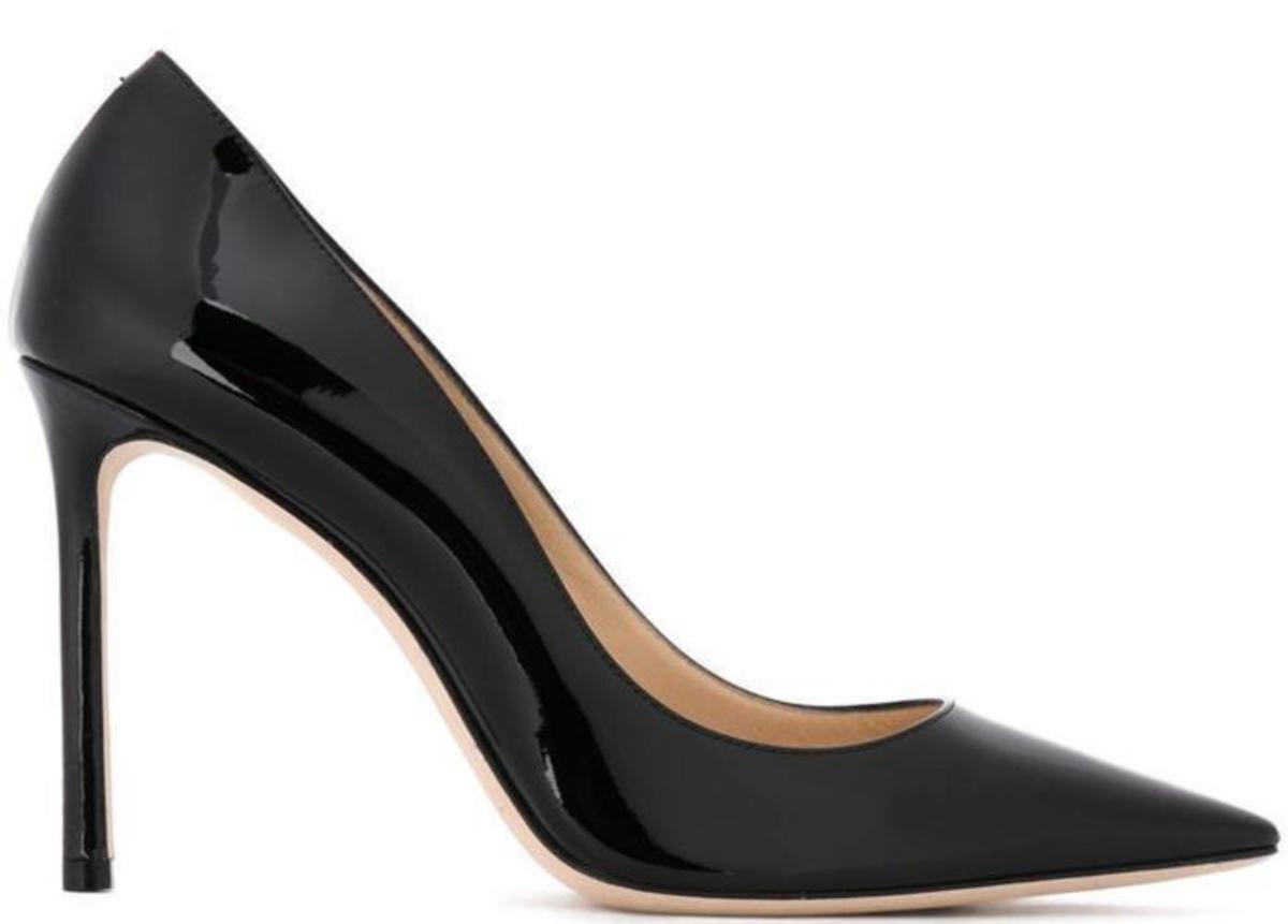 Jimmy Choo Romy 100 Pumps - Black | Garmentory