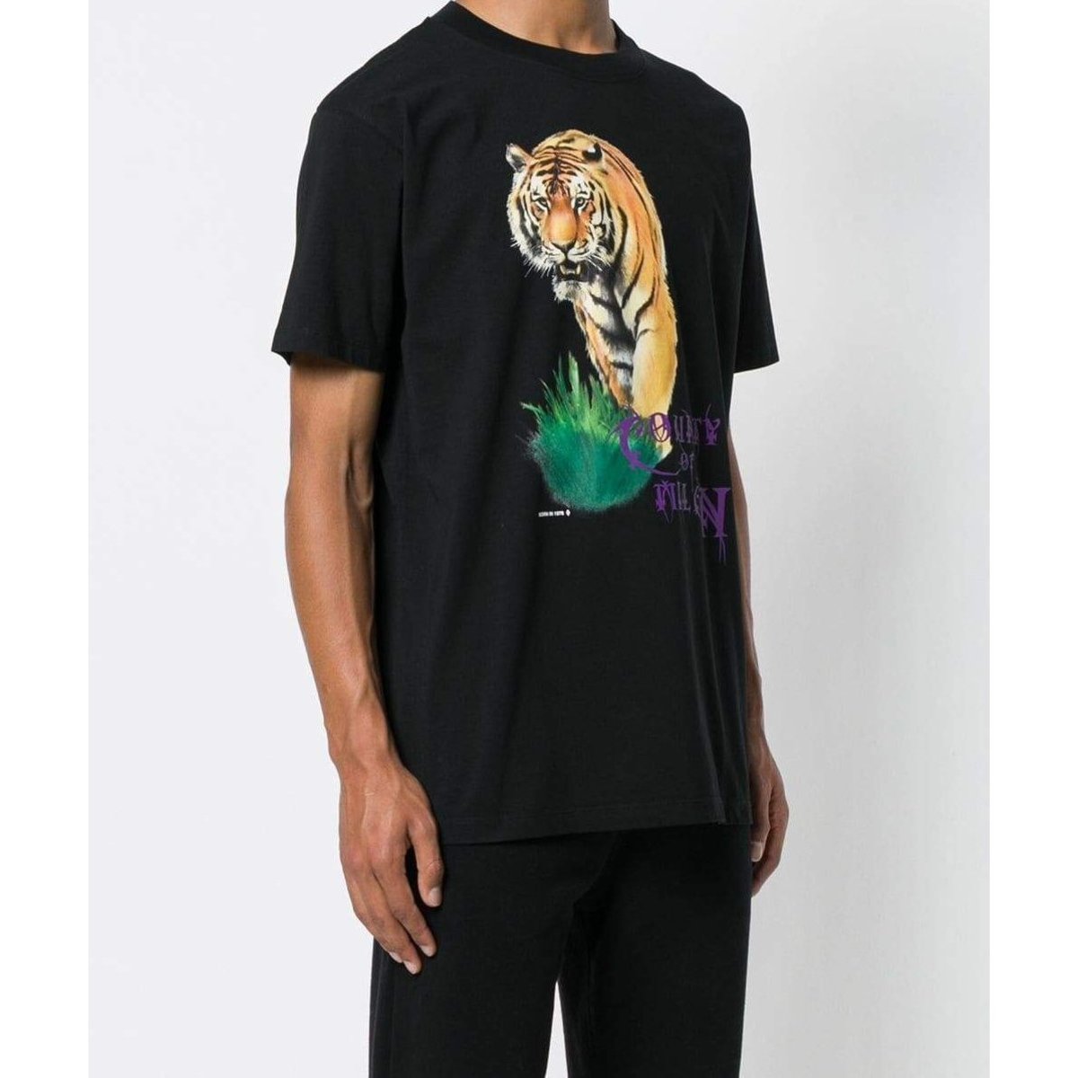 MARCELO BURLON Tiger Print T-Shirt, Black | Garmentory