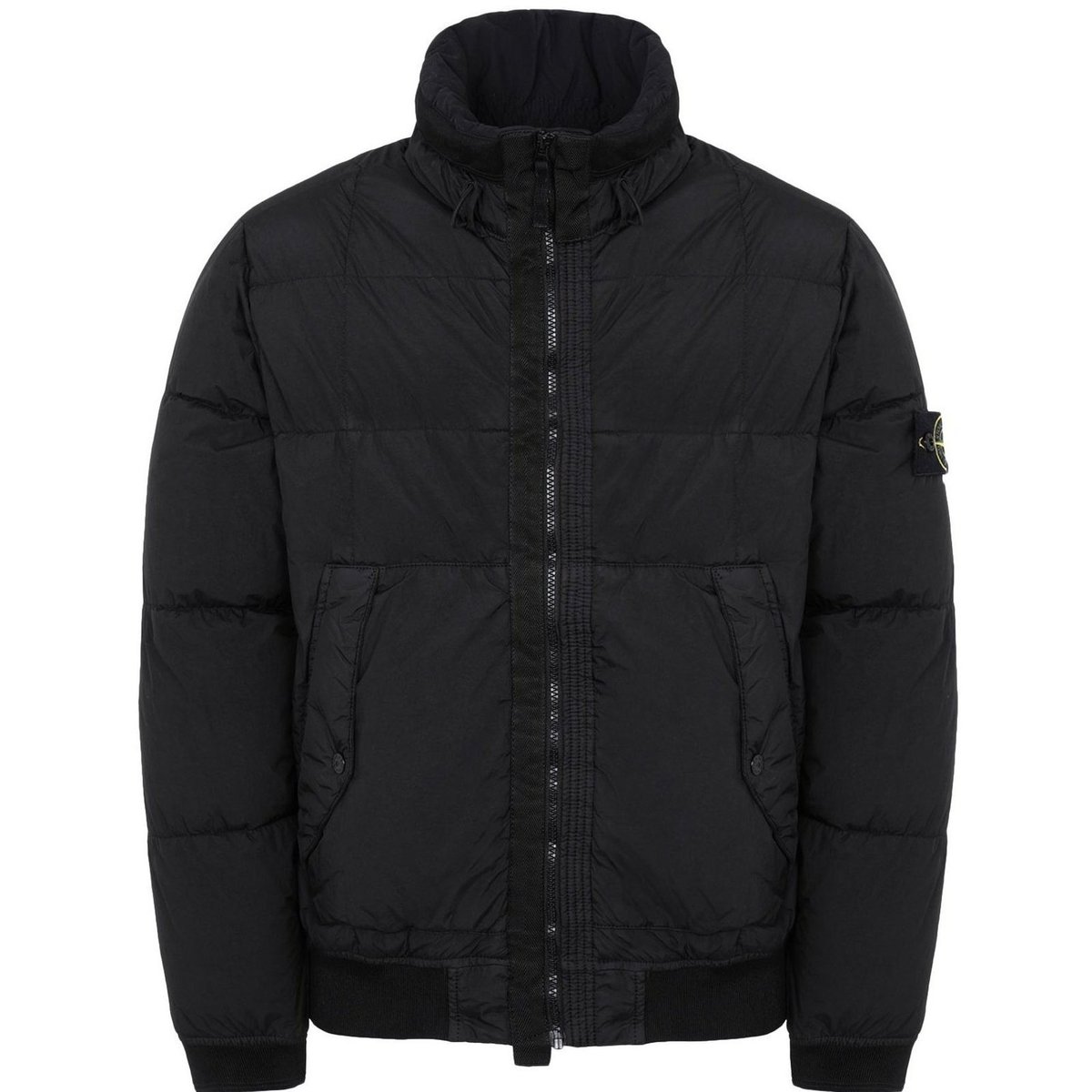 Stone Island Garment Dyed Crinkle Reps NY Down Jacket - Black 
