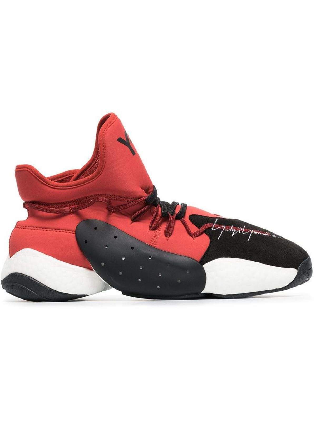 Y-3 BYW BBall Boost Sneaker - Red - Image 2 of 6