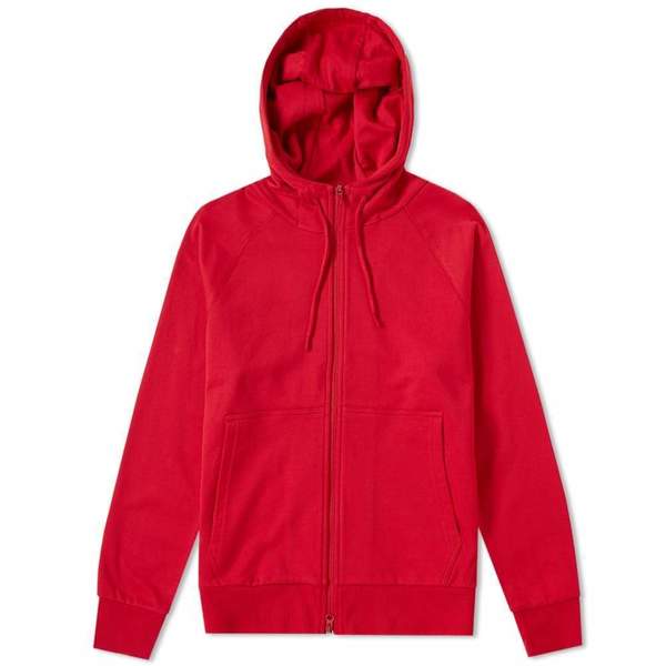 Y-3 Classic Logo Zip Hoodie - Chilli Pepper | Garmentory