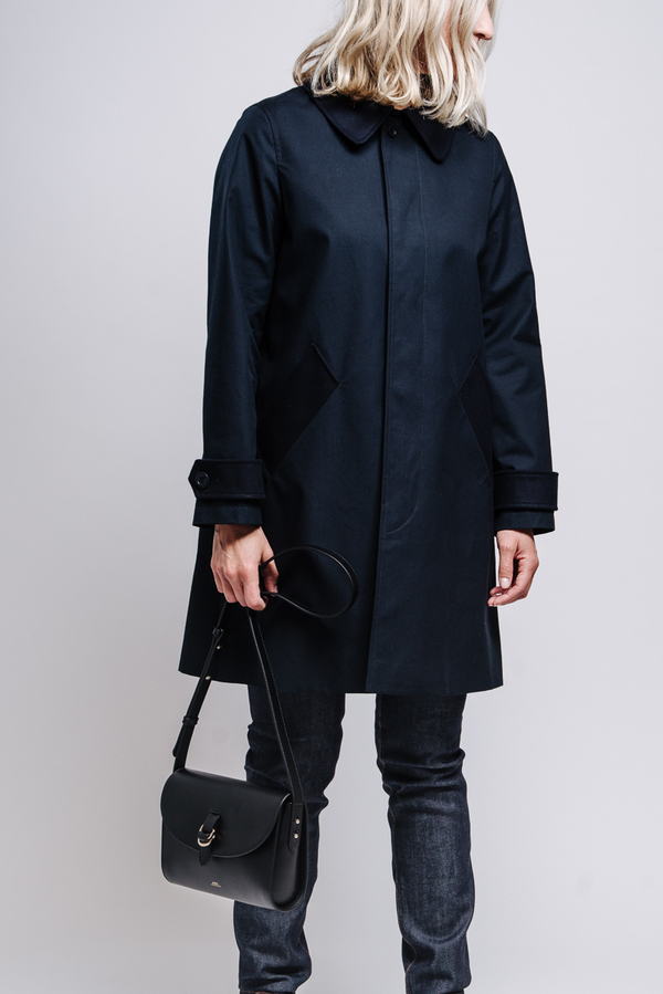 apc navy coat