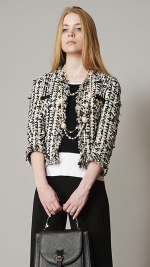 Edward Achour Paris Blazer - Black/White | Garmentory