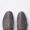 Fabiana Filippi Dora Leather Slip-on Shoes - Dove Gray - Thumbnail 4