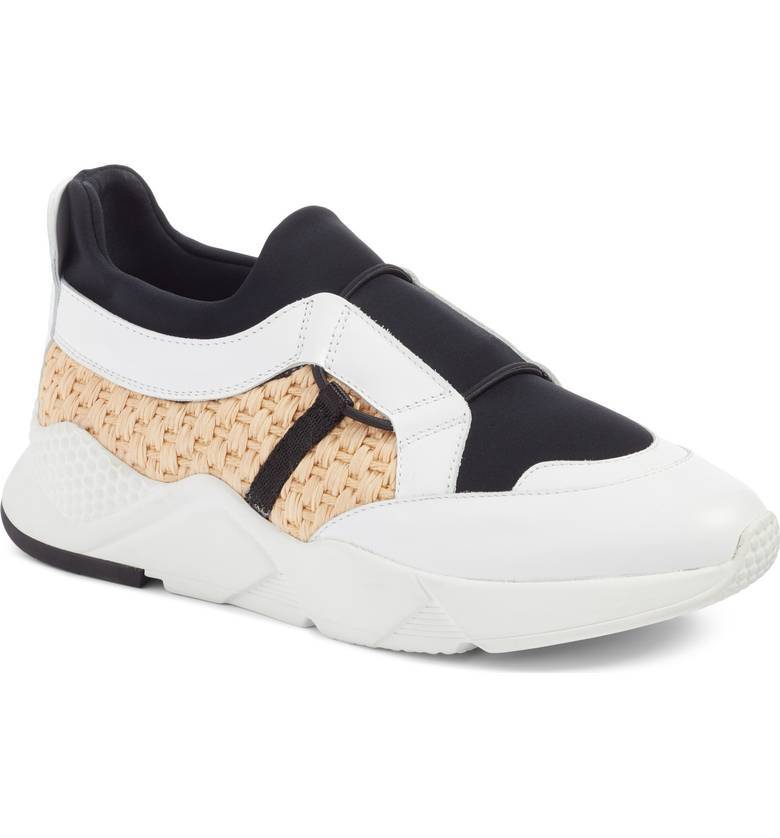Clergerie SALVY Shoes Mens Size 10 White Black Woven Slip On Leather Sneaker New Mens - Hawthorne Slip On Original - Bleach – SeaVees main image 2