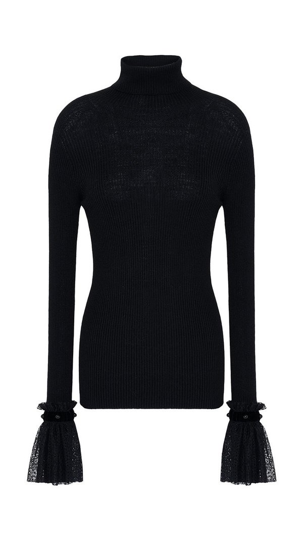 Philosophy Turtleneck Sweater With Bell 