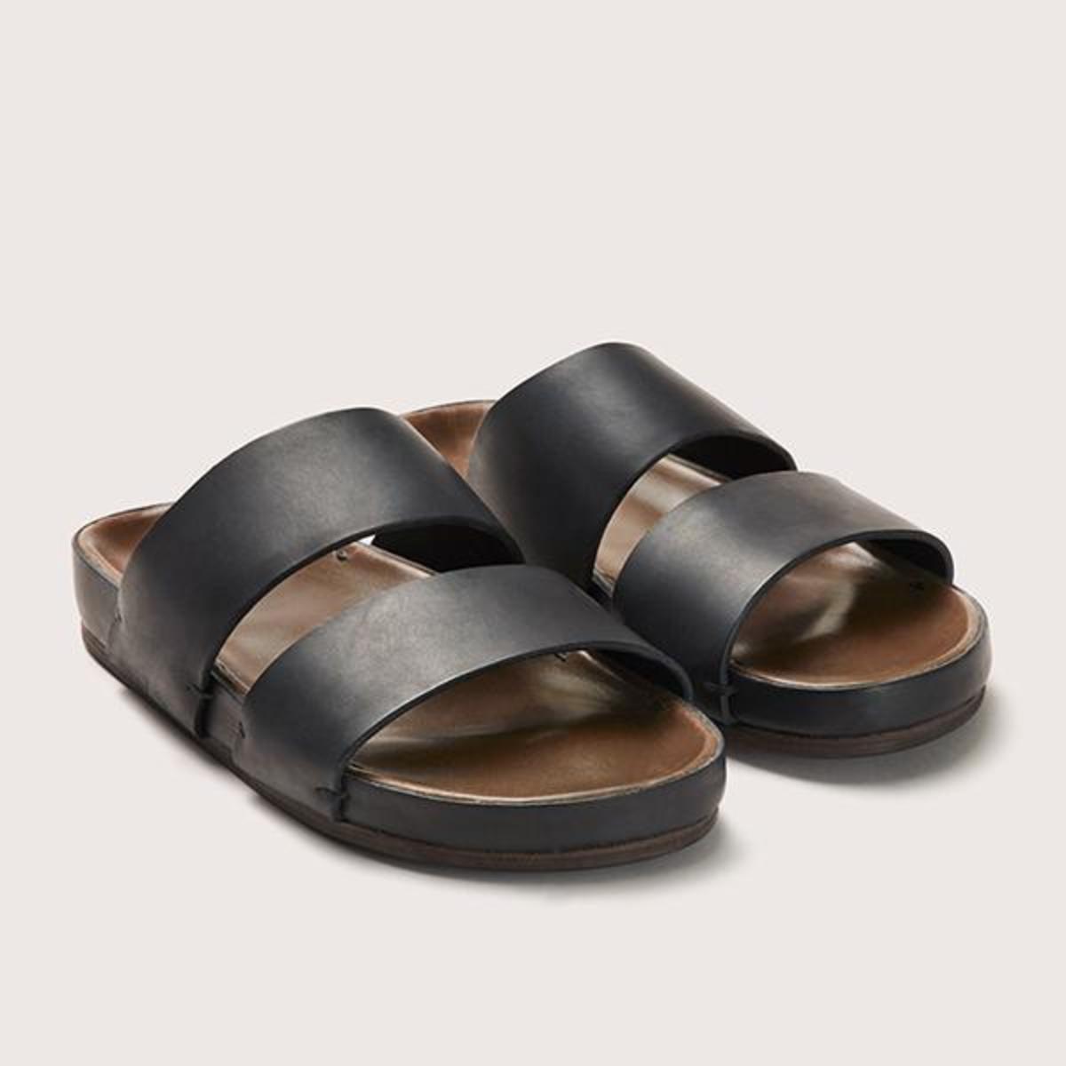 FEIT Leather Sandal - Black | Garmentory
