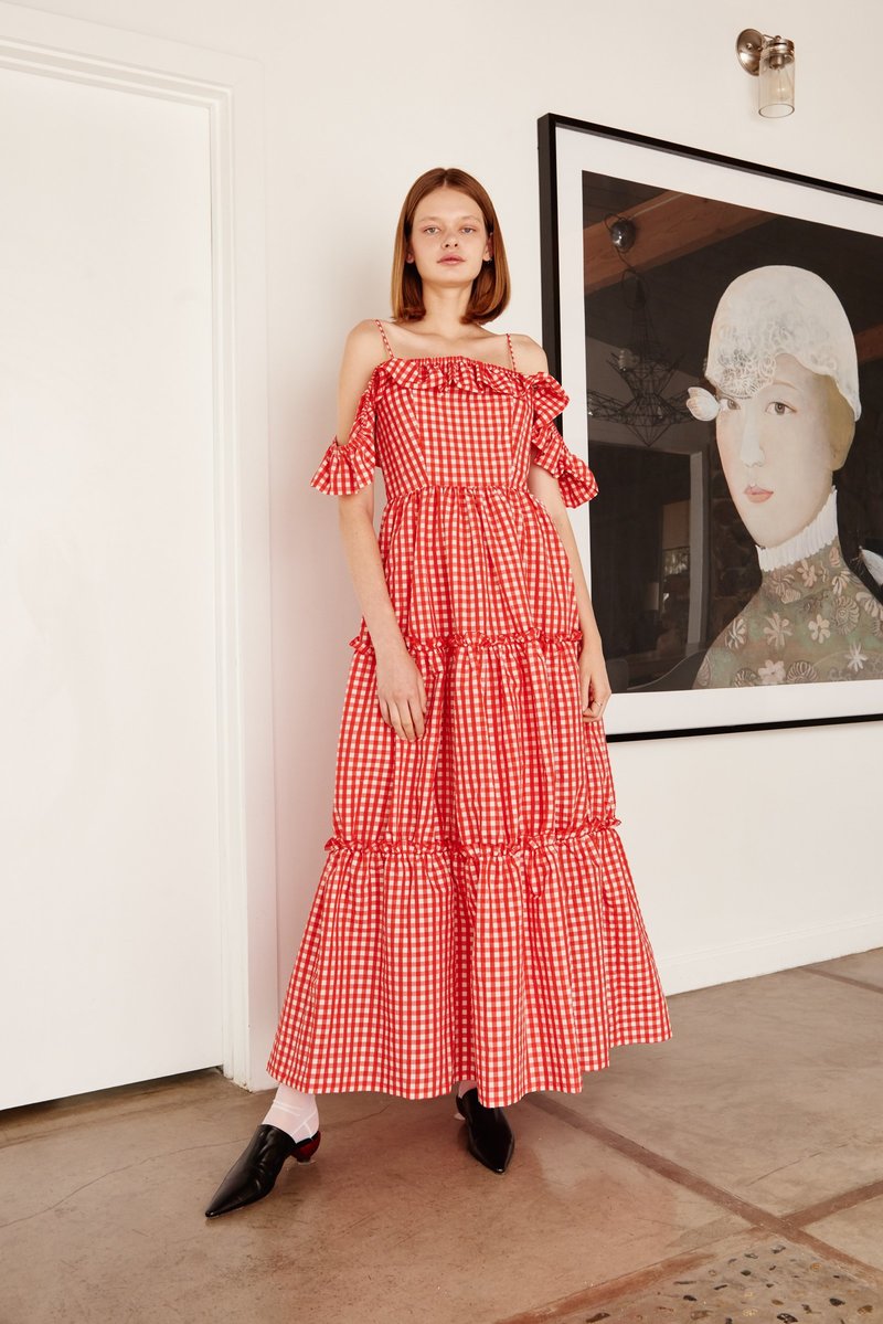 Nika Tang Cameo Dress - Red Nika Tang Cameo Dress - Red