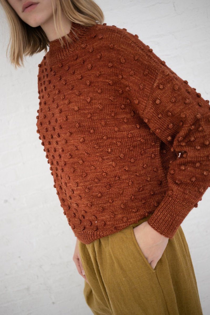 misha and puff ポップコーン ブルマ　dune Misha & Puff Popcorn Sweater - Terracotta | Garmentory