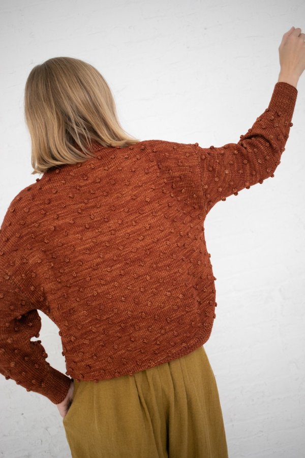 Misha & Puff Popcorn Sweater - Terracotta | Garmentory