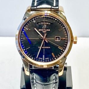 breitling transocean day date rose gold
