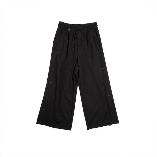 3--Y-3 3-STRIPESMATTESNAPTRACKPANTS Y-3 3 Stripes track Snap Pants - Black | Garmentory
