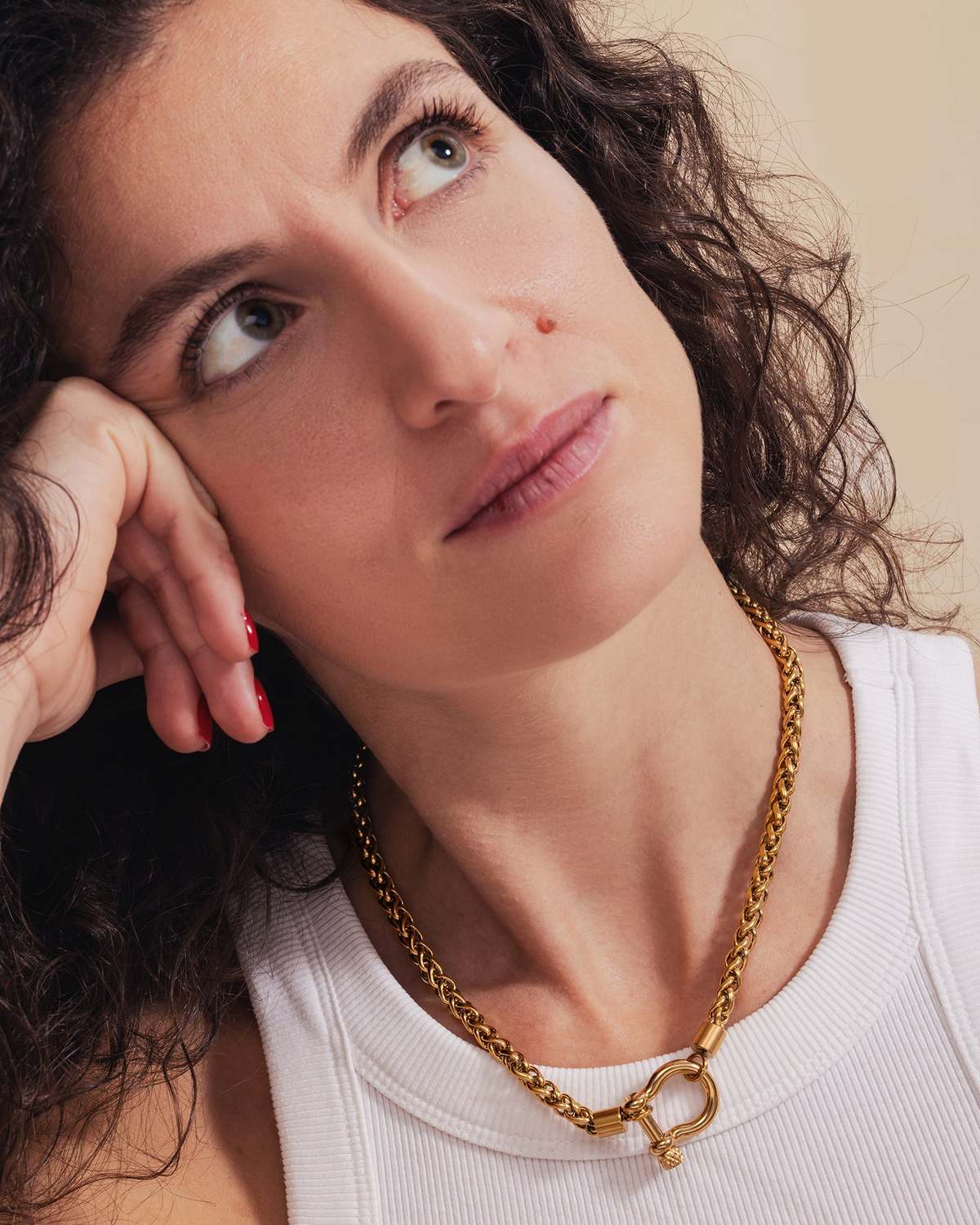 Step Chain Fancy Trendy Kybele Studio Copenhagen Chain Necklace - Gold | Garmentory