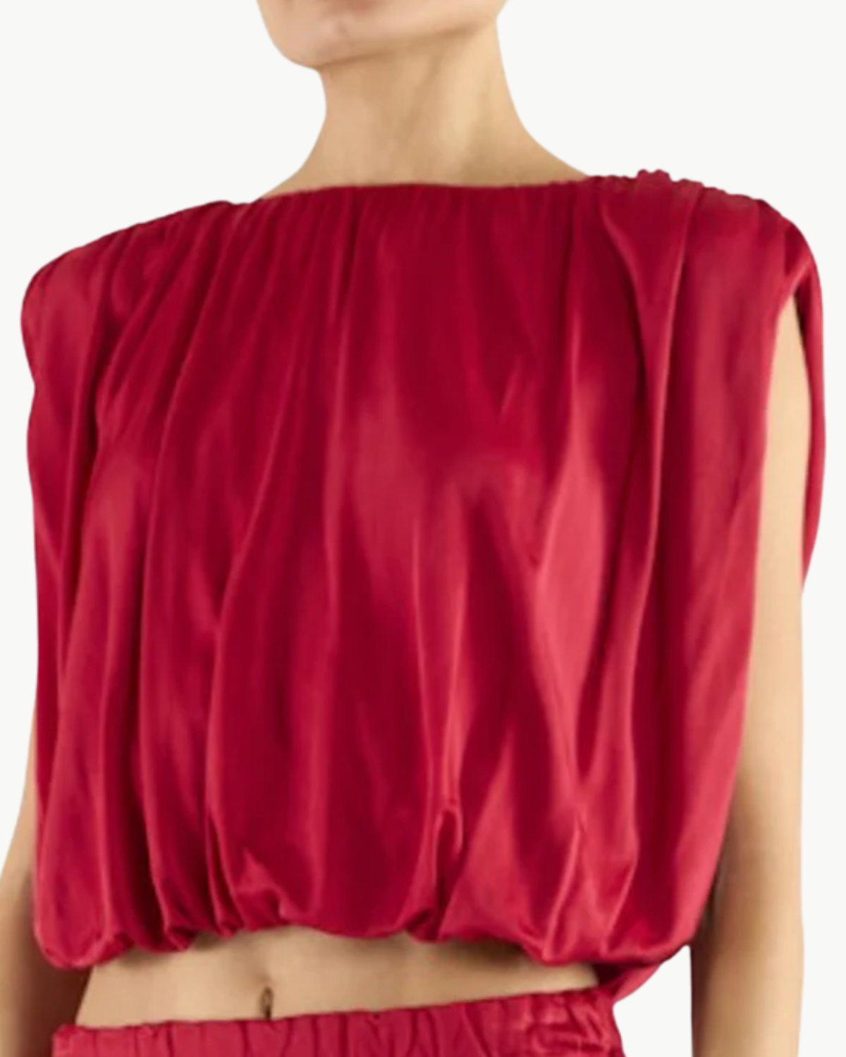 Brook Shoping Design Ramy Brook Brian Jersey Ruched Top - Scarlet Red | Garmentory