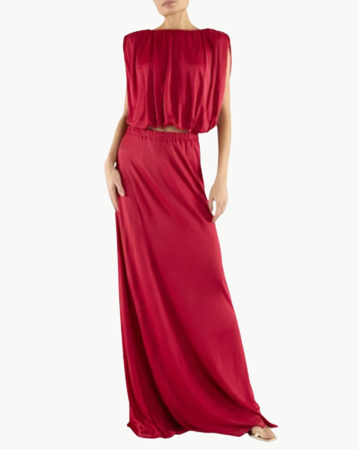 Brook Shoping Design Ramy Brook Brian Jersey Ruched Top - Scarlet Red | Garmentory