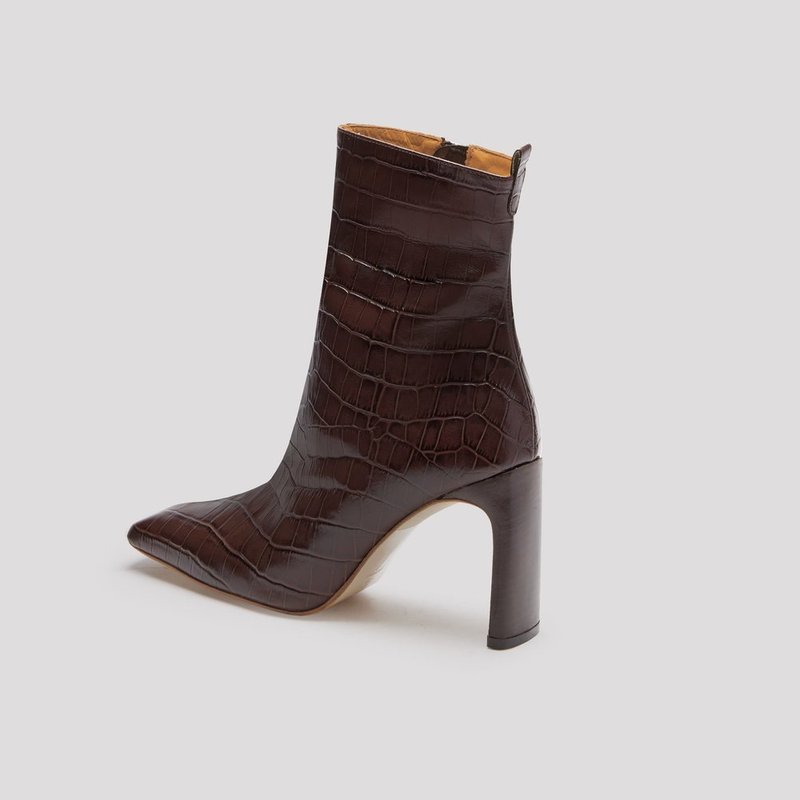 Miista Marcelle Boots Mahogany Croc Garmentory