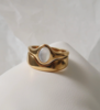 Flânerie Alouette 18k Gold Dome Ring | Garmentory