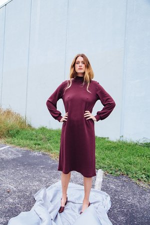 Loup Lea Dress - Wine Loup Lea Dress - Wine