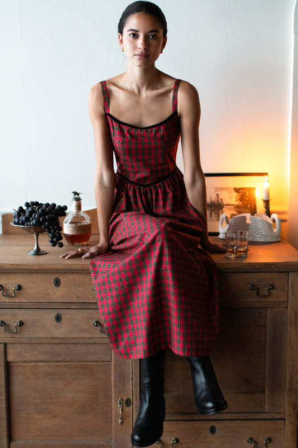 Emerson Fry Jour Basque Dress | Garmentory