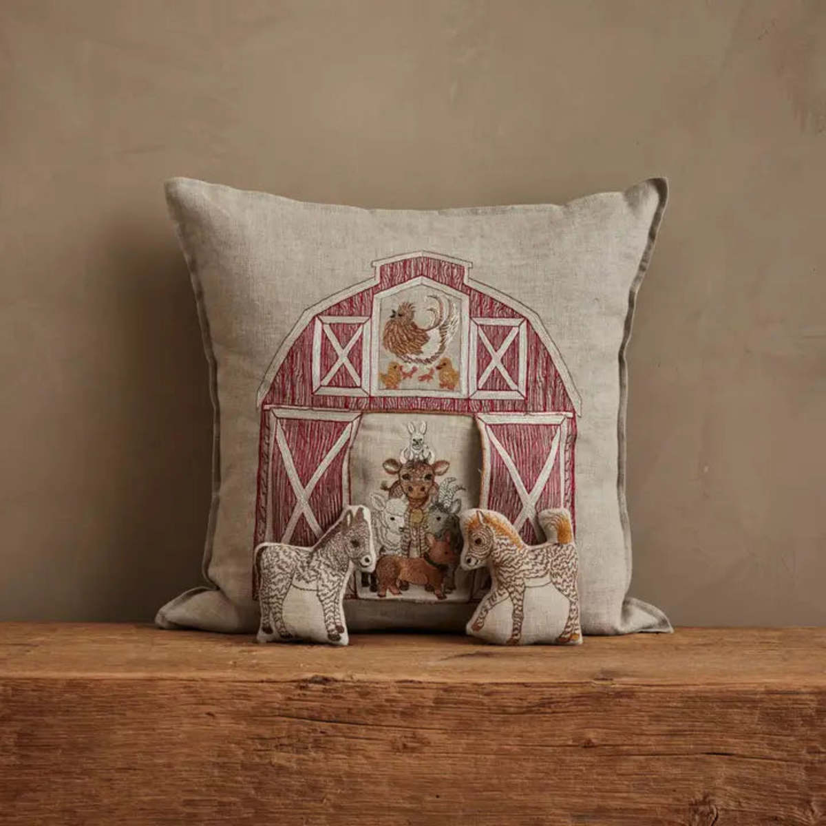 Coral & Tusk Red Barn Pocket Pillow with Insert | Garmentory