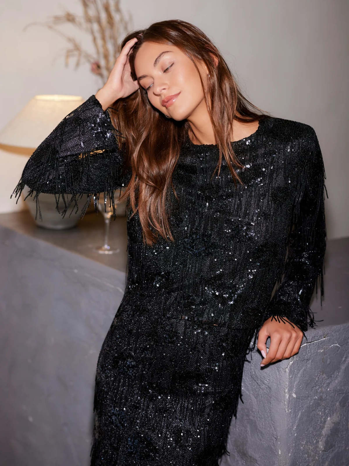 Fifteen Twenty Danielle Sequin Top | Garmentory