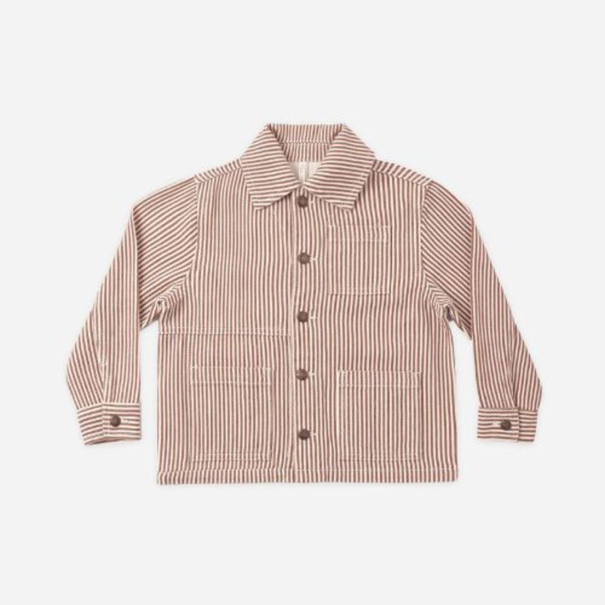Heart With Rylee In It KIDS Rylee + Cru Denim Jacket - Clay Stripe | Garmentory